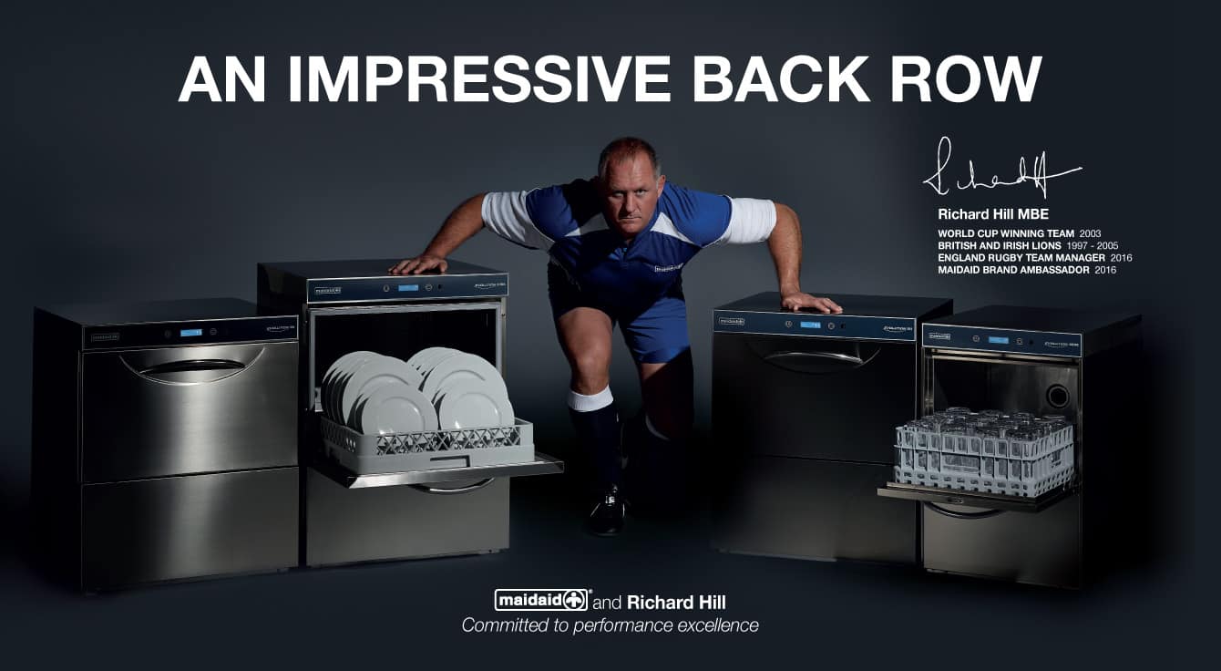 Maidaid large Richard Hill advert design